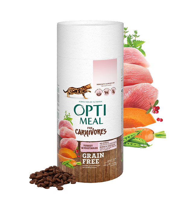 Opti meal Adult Cats Turkey & Veggies ( Grain Free ) 650gm