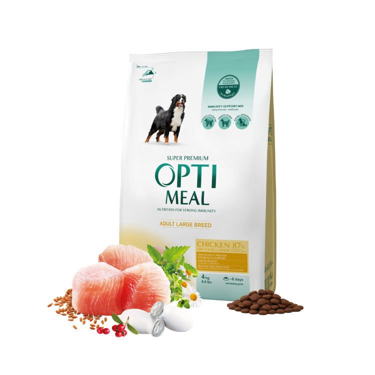 Opti meal Adult Dogs Of Maxi Breeds Chicken 4 Kg