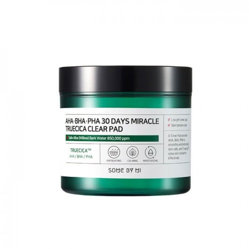 SOME BY MI, AHA, BHA, PHA 30 Days Miracle Truecica Clear Pad