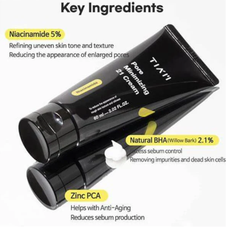 TIA'M, Pore Minimizing 21 Cream