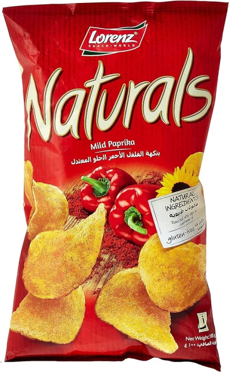 شيبس ناتشورلز بابريكا 100غم