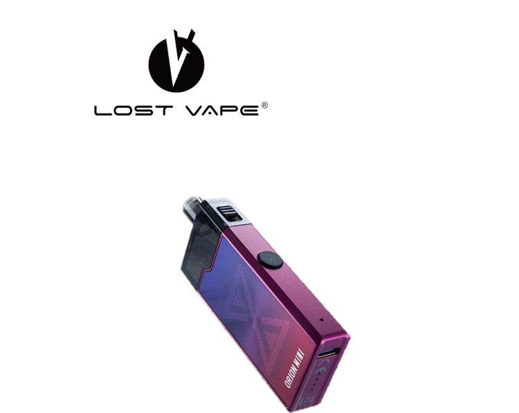 LostVape Orion Mini Pod Kit, 3mL Pod Capacity, Rechargeable, Refillable, Vape Device, Phantom Purple