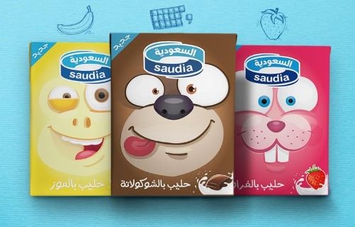 حليب السعوديه نكهات 200مل