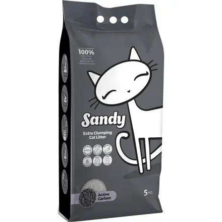 sandy clumping cat litter with activated carbon