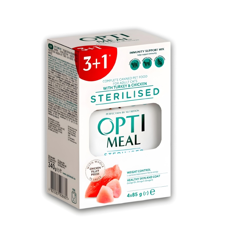 Optimeal للقطط المعقمة 