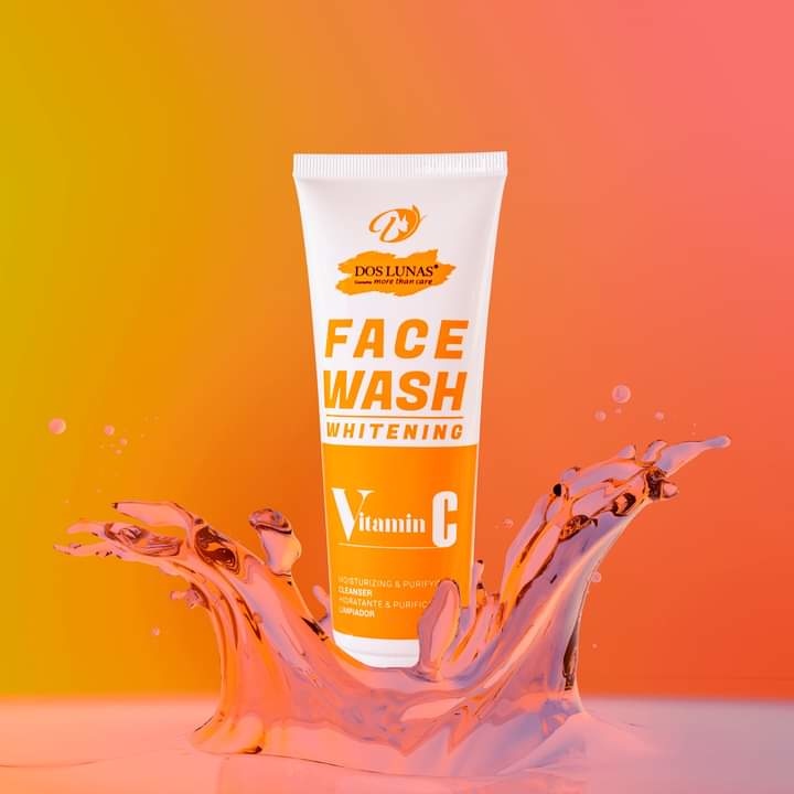 غسول الوجه فيتامين سي doslunas face wash whitening