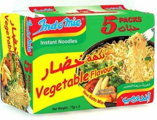 اندومي نكهة خضار 75 غم 5 حبات
