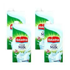 Baladna low-fat milk 1 ltr * 4