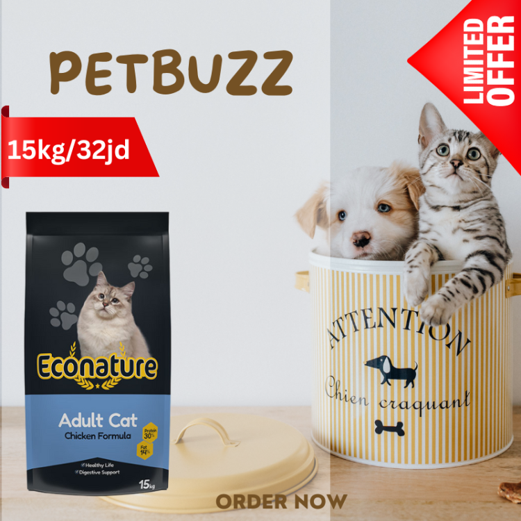 ECONATURE premuim cat food 15KG  (32 jd only )