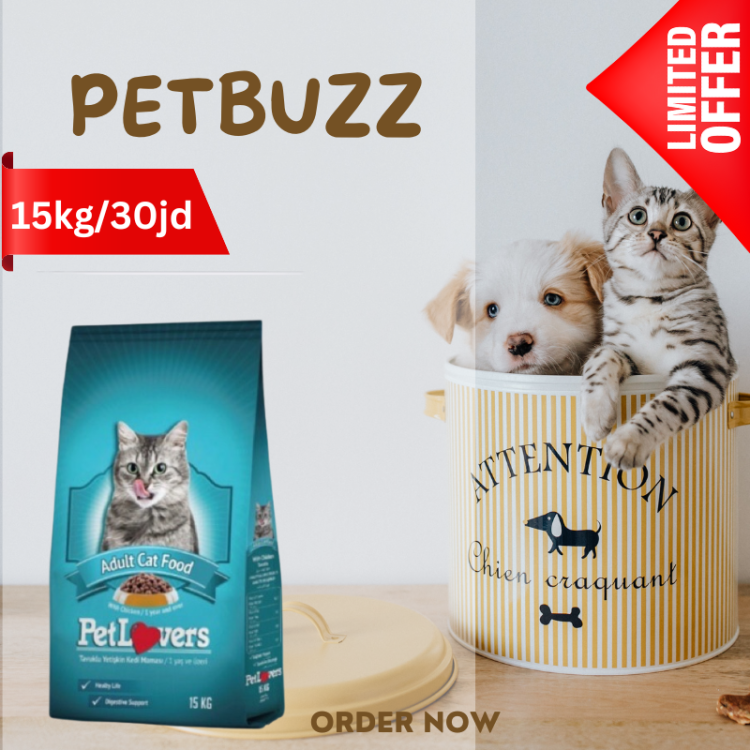 Pet lovers cat food 15kg offer