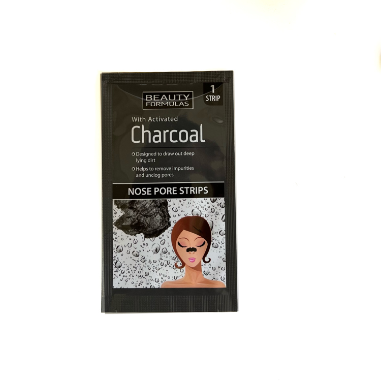Beauty Formulas, NosePpore Strips With Active Charcoal (6 pcs) 