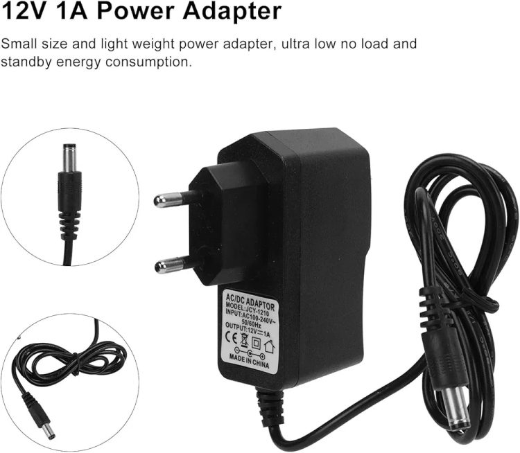 مصدر طاقة للرسيفر و الراوتر و السماعة و الشاشة 12V 1A