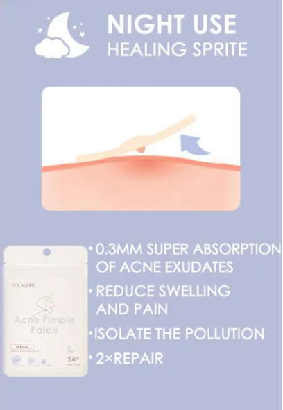 FOCALLURE, Acne Pimple Patch - Night 