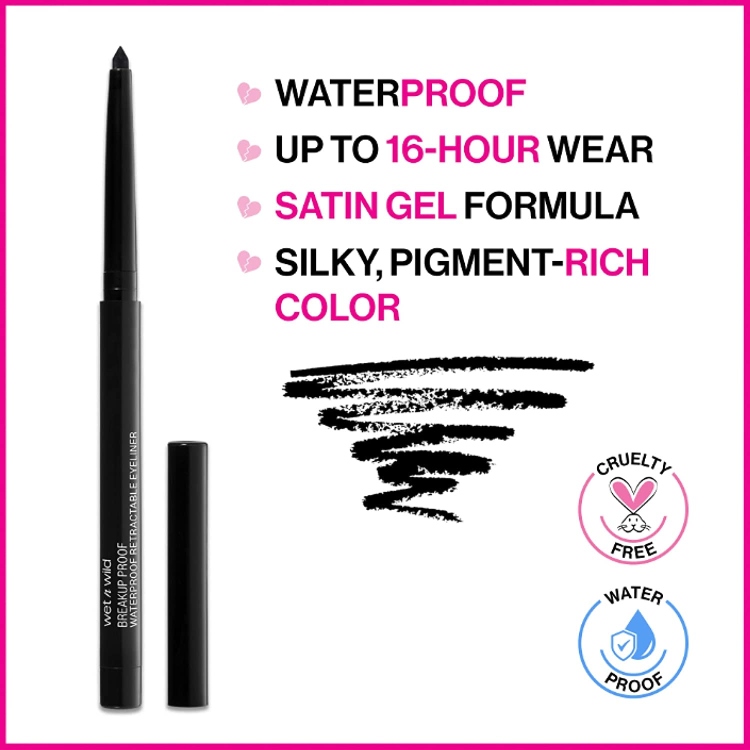 Wet n Wild, Breakup Proof Retractable Gel Kohl Eyeliner