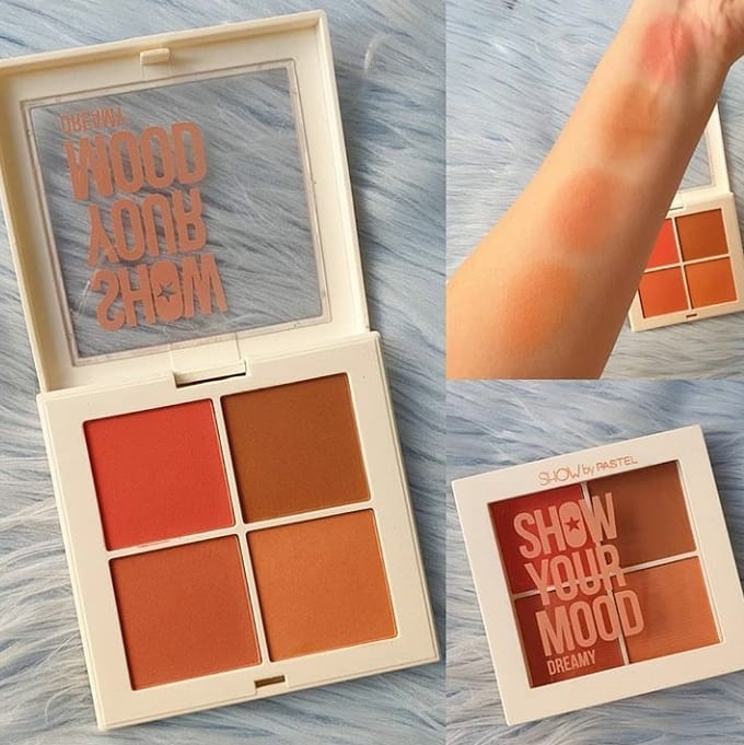 Pastel, Show Your Mood Blush Palette باستيل، بلشر بودرةبأربع ألوان 