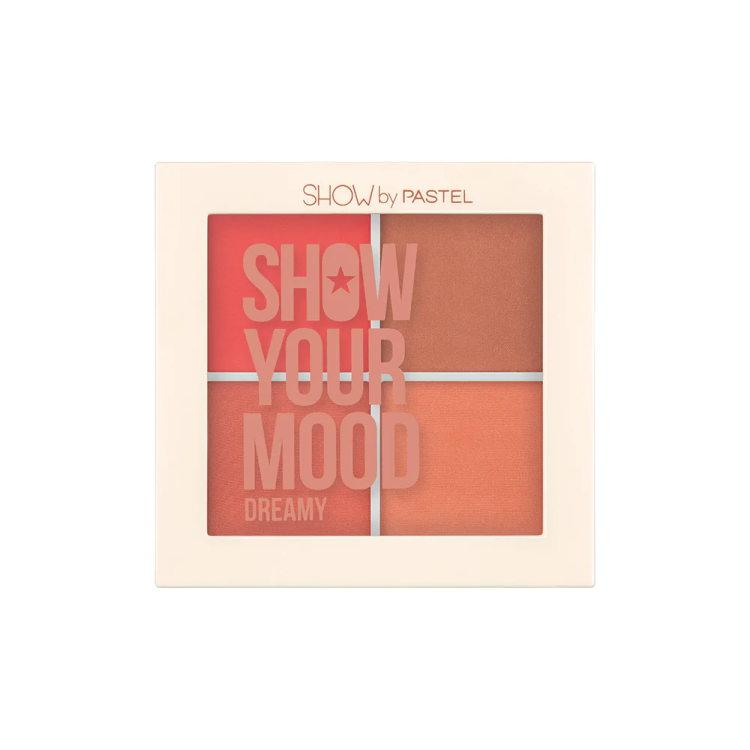 Pastel, Show Your Mood Blush Palette باستيل، بلشر بودرةبأربع ألوان 