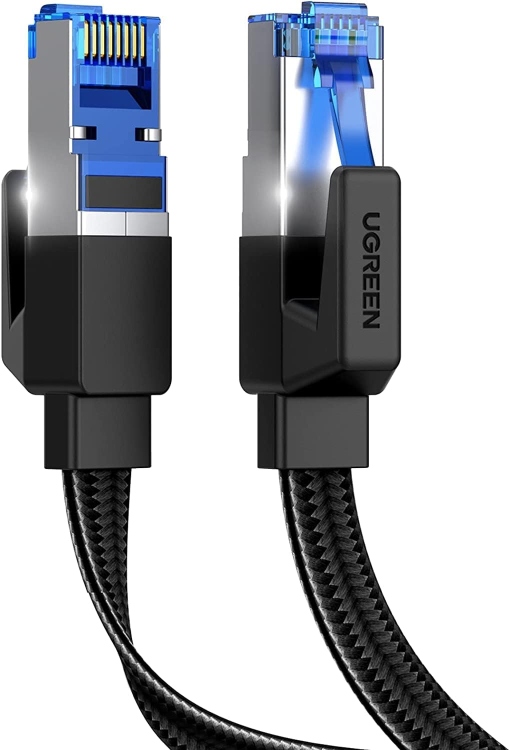 UGREEN CAT8 PURE COPPER ETHERNET CABLE BRAIDED 20M (BLACK) 30800