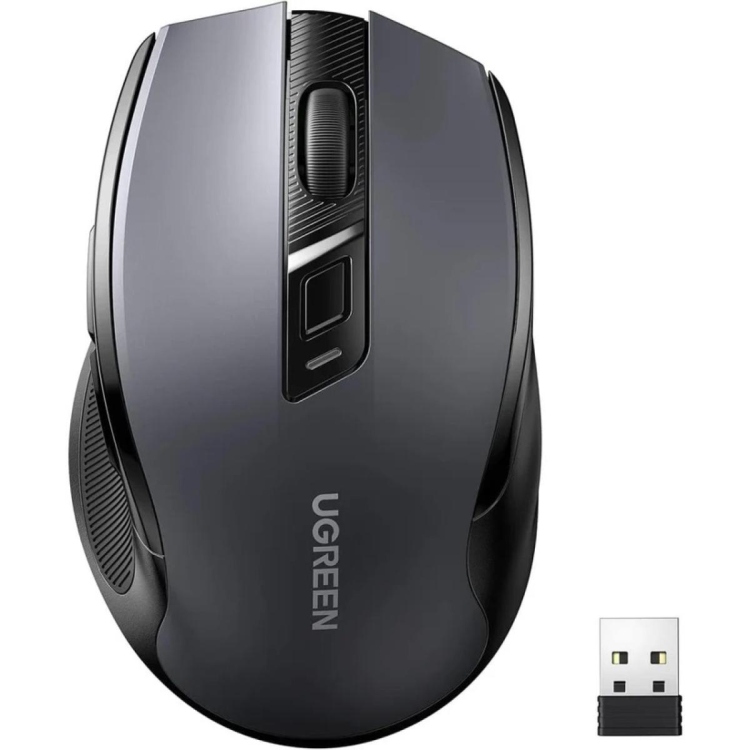 UGREEN MU101 15510 15805 UGREEN ERGONOMIC WIRELESS MOUSE  (WHITE GRAY)