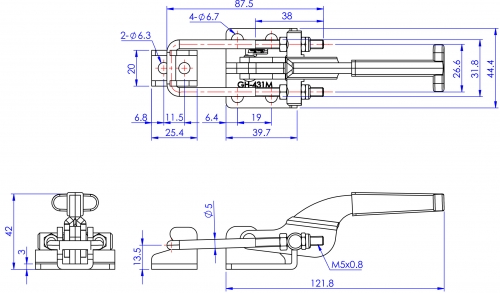 دلاية اغلاق صناعي وسط GH-431
