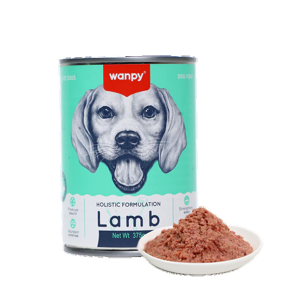 wanpy dog wet food lamb flavor in broth