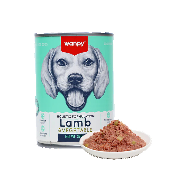 wanpy dog wet food lamb&vegetables  flavor in broth