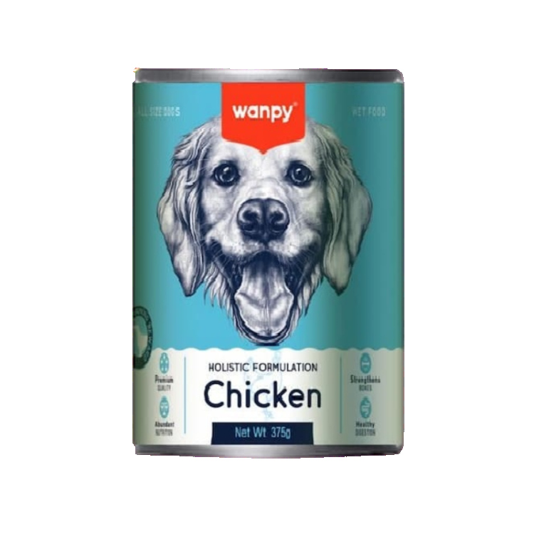 wanpy dog wet food chicken flavor in broth