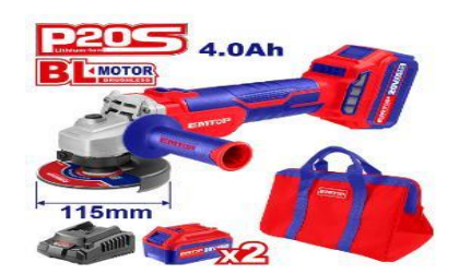 صاروخ 4.5 " شحن 20V مع 2 بطارية وشاحن 