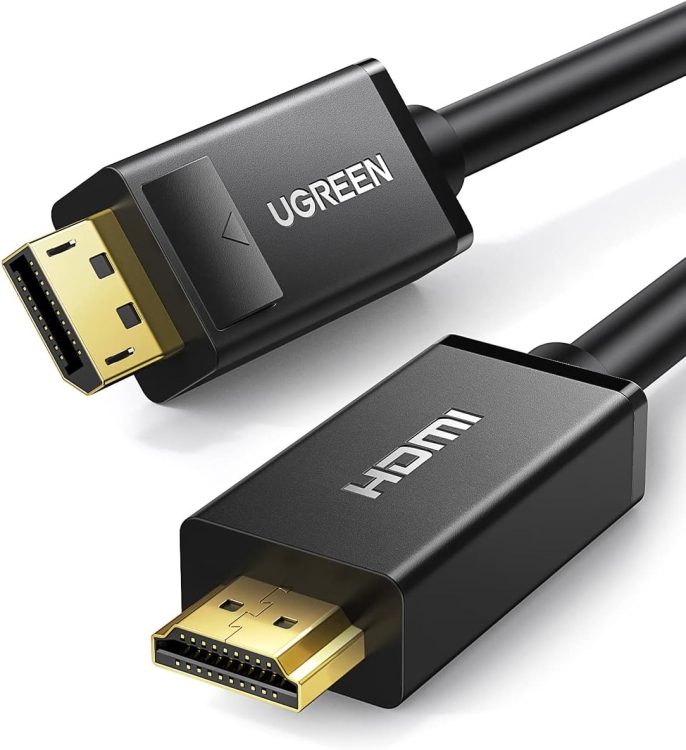 UGREEN DP MALE TO HDMI MALE CABLE 1M
(BLACK) DP101 10238