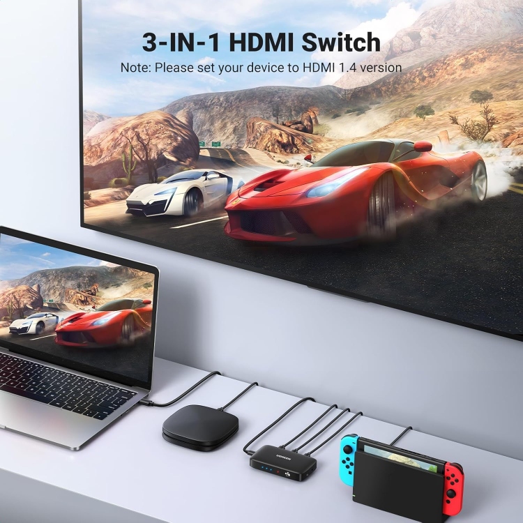 UGREEN HDMI SWITCHER 3 IN 1 OUT  4K@30H
CM332 80125