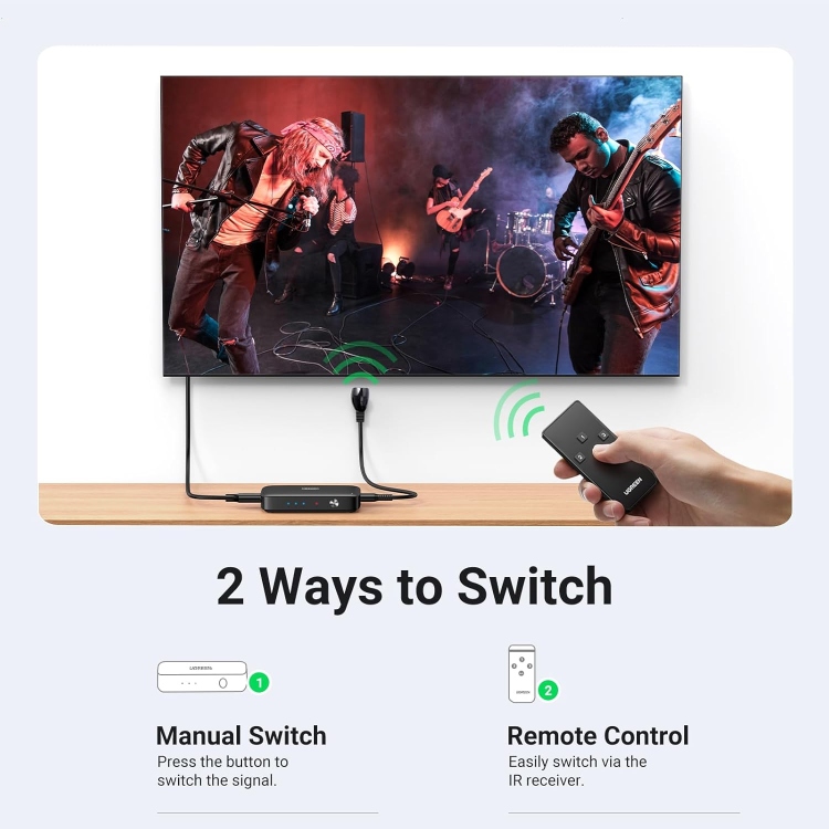 UGREEN HDMI SWITCHER 3 IN 1 OUT  4K@30H
CM332 80125