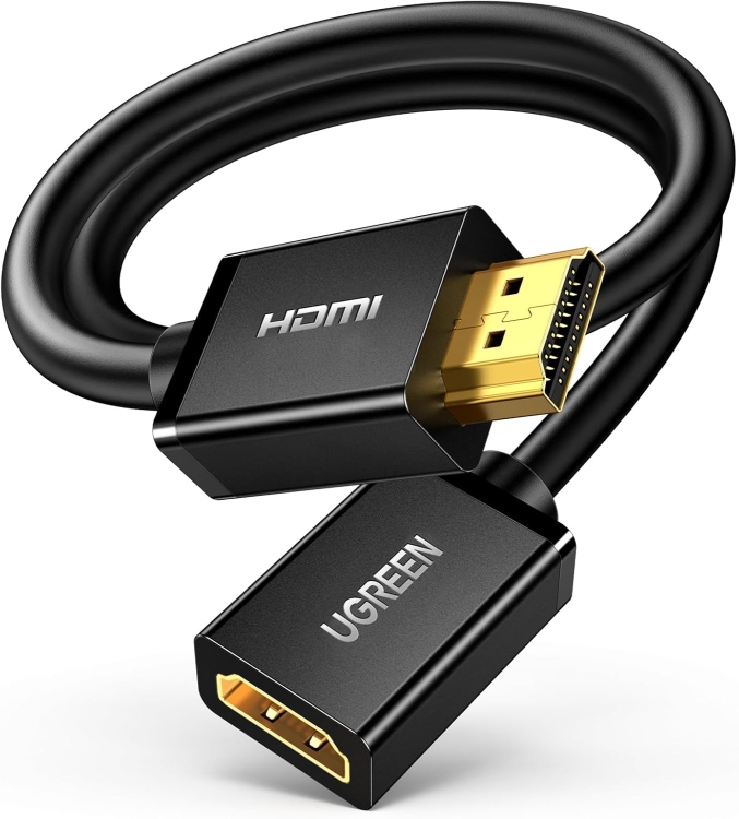 UGREEN HDMI MALE TO FEMALE CABLE 3M
(BLACK) HD107 10145