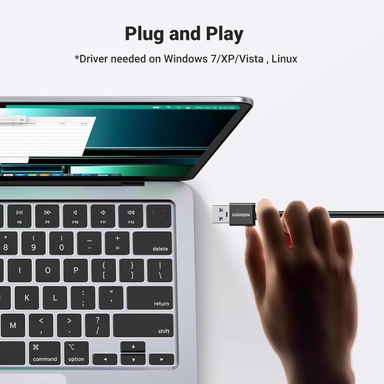 UGREEN USB 3.0 HUB WITH GIGABIT ETHERNEADAPTER 20265 