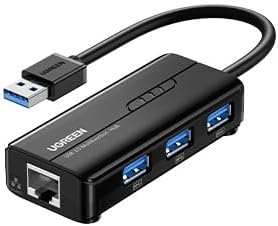 UGREEN USB 3.0 HUB WITH GIGABIT ETHERNEADAPTER 20265 