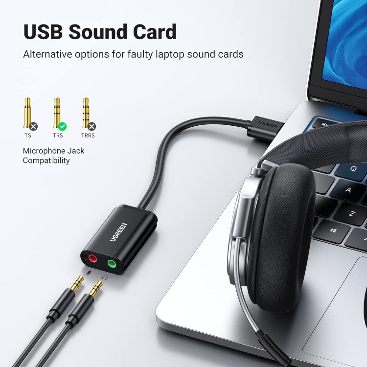 UGREEN 30724-US205 USB 2.0 EXTERNAL SOUND ADAPTER