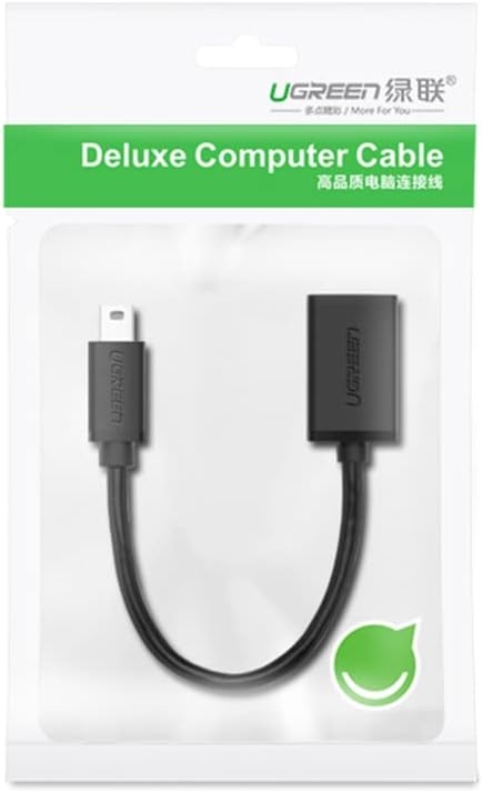 UGREEN 10383 US249 MINI USB MALE TO USB
FEMALE OTG CABLE