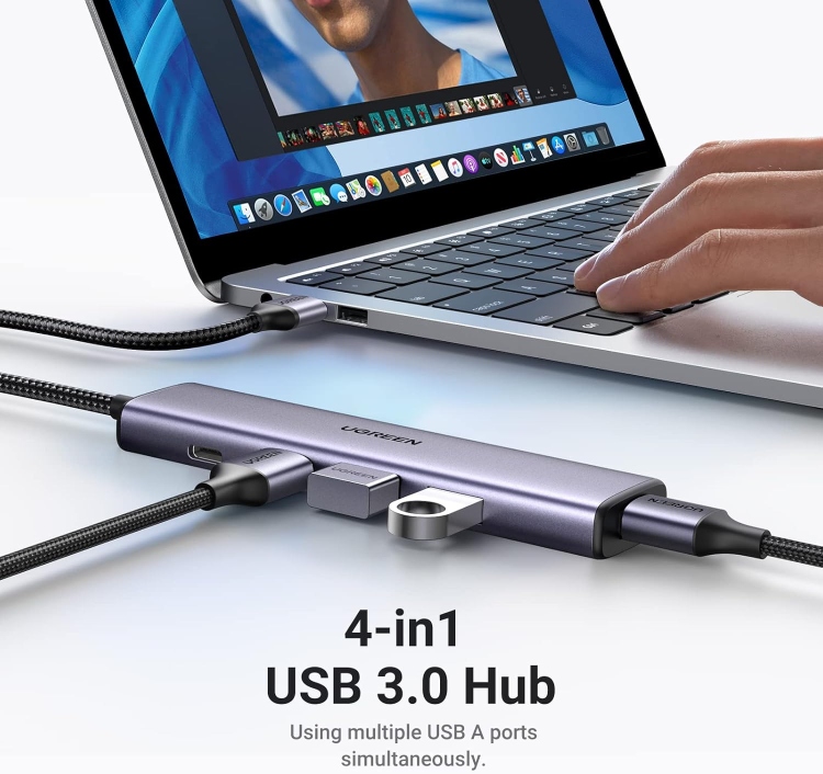 UGREEN USB 3.0 TO 4*USB 3.0 HUB CM473 20805