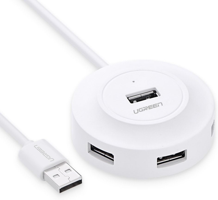 UGREEN USB 2.0 HUB 4 PORTS 1M (WHITE) CR106 20270