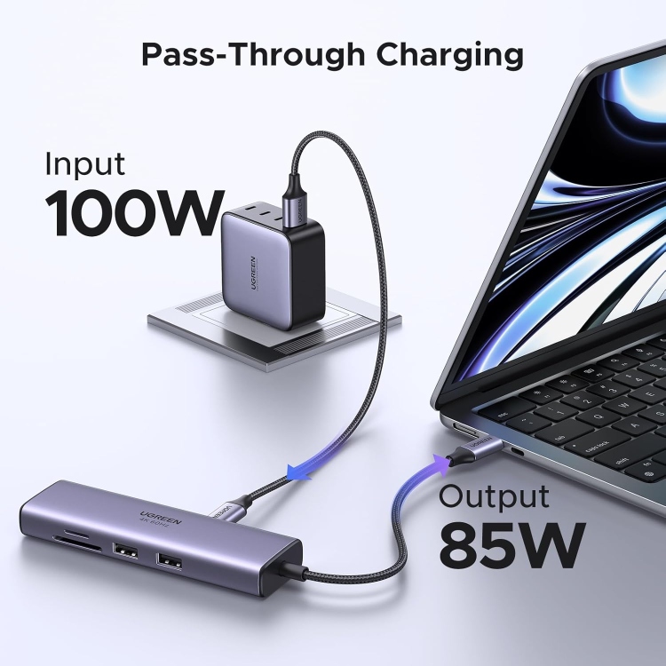 UGREEN USB-C MULTIFUNCTION ADAPTER
WITH ETHERNET INTERFACE CM512 60515