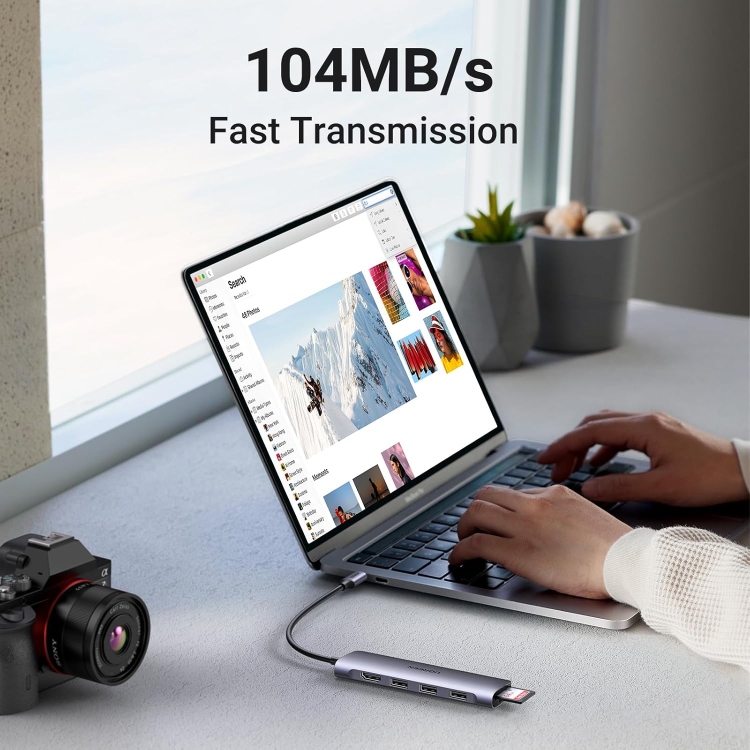 UGREEN USB-C 6-IN-1 4K HDMI USB C HUB
MULTIFUNCTION ADAPTER CM511 20956A