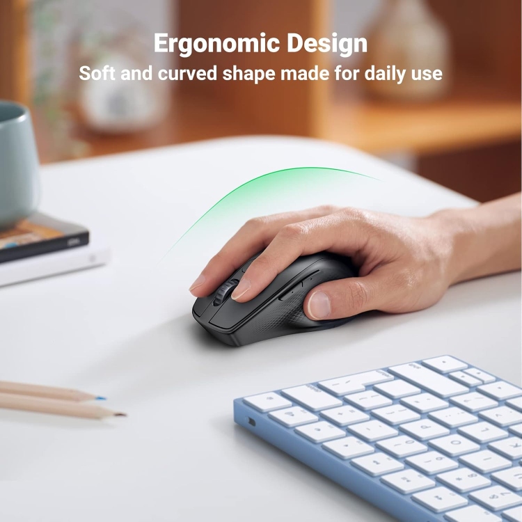 UGREEN ERGONOMIC WIRELESS MOUSE 2.4G
4000DPI SILENCE DESIGN MU006 90545