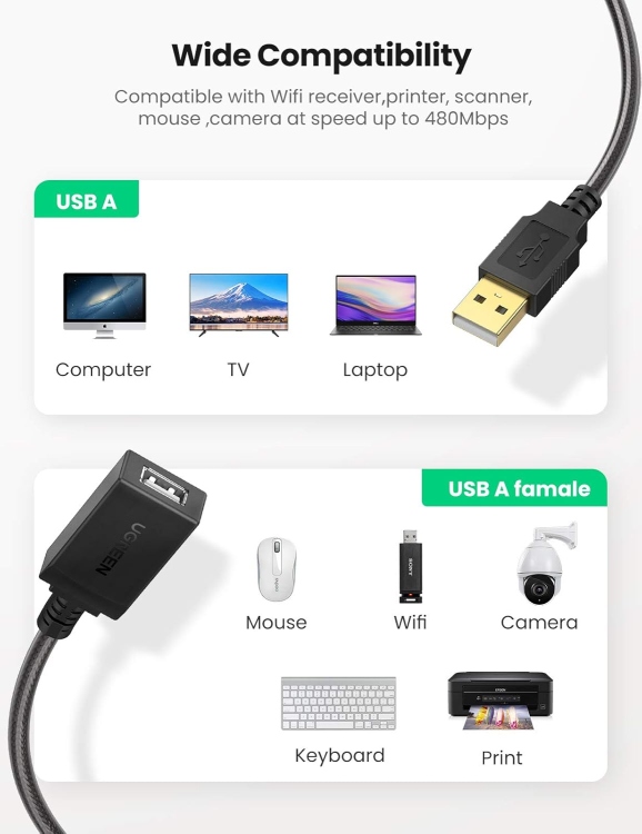 GREEN 10M USB 2.0 ACTIVE EXTENTION CABL
WITH CHIPSET  ( BLACK ) 10321