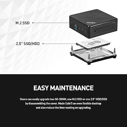 MSI CUBI 5 MINI PC INTEL CORE™ I7-1255U