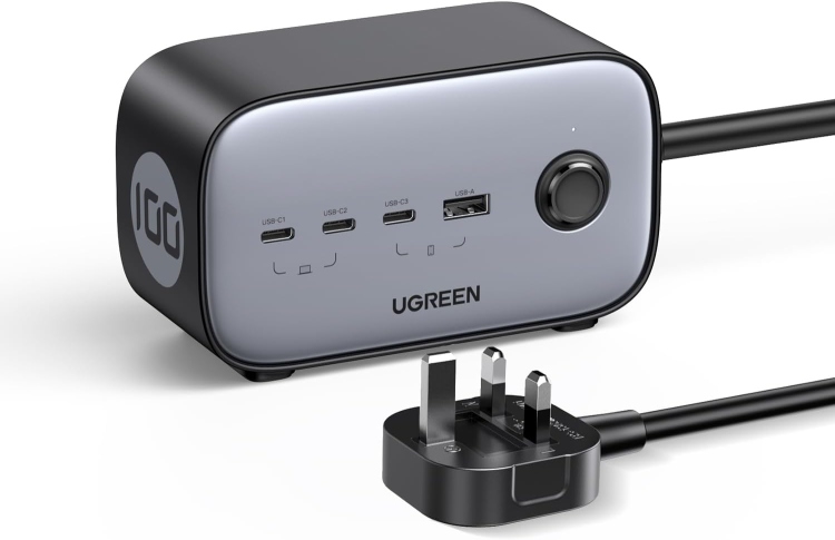 UGREEN CD270 60168 DIGINEST PRO POWER
STRIP(2 AC OUTLETS +  100W  3C1A) UK