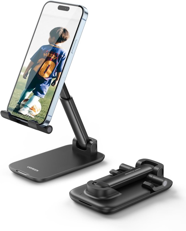 UGREEN LP373 20435 FOLDABLE MULTI-ANGLE
PHONE DESKTOP STAND WITH HEIGHT ADJUSTABLE BLACK