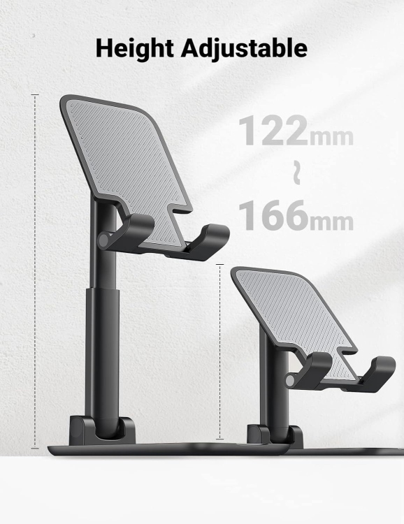 UGREEN LP373 20435 FOLDABLE MULTI-ANGLE
PHONE DESKTOP STAND WITH HEIGHT ADJUSTABLE BLACK