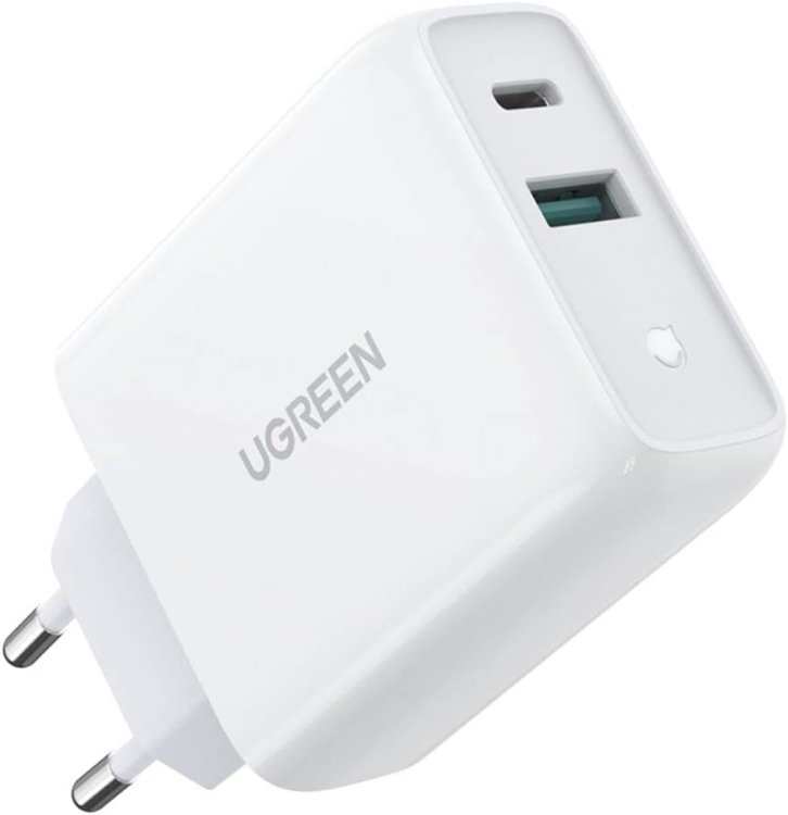 UGREEN D170 60468 USB-A+USB-C 38W WALL
CHARGER EU WHITE