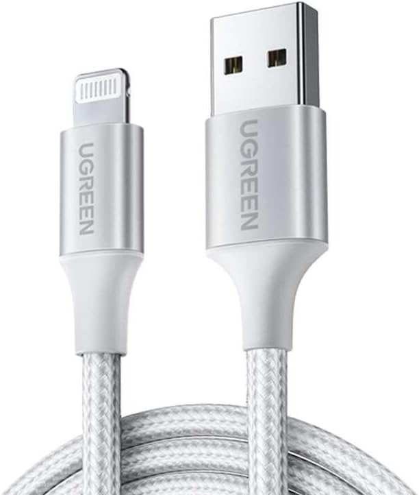 UGREEN US199 60163 LIGHTNING TO USB 2.0 A
MALE CABLE SLIVER 2M