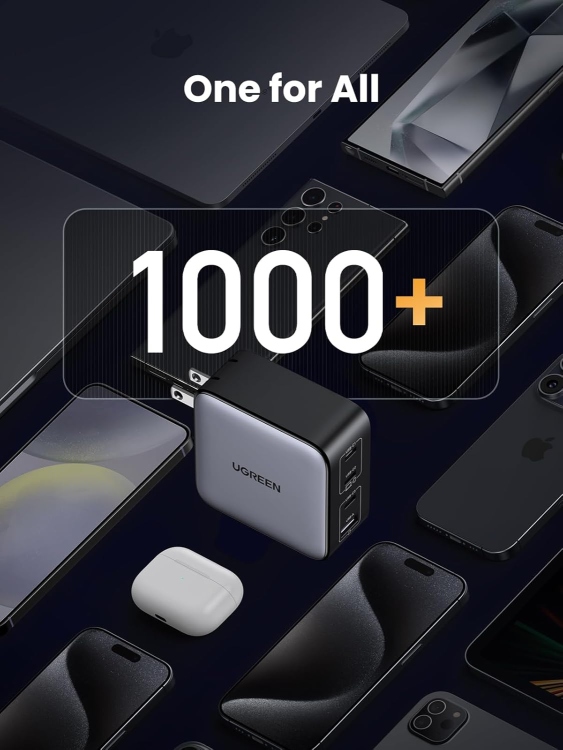 UGREEN CD226 40747 USB-A+3*USB-C 100W GA
TECH FAST CHARGER EU GREY