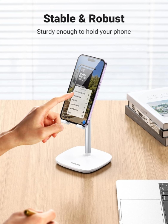 UGREEN LP177 60343 MULTI-ANGLE PHONE
DESKTOP STAND SLIVER