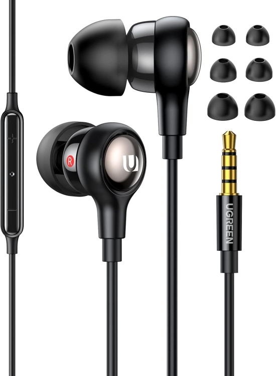 UGREEN EP103 30637 IN-EAR EARPHONES 3.5M
BLACK